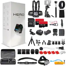 - 2x GoPro HERO 4
- 2x 64GB microSDXC Cards
- GoPro MicroSD Adapter
- GoPro Chest Harness
- GoPro Handlebar Mount
- GoPro Tripod
- GoPro Remote
- GoPro USB Cable
- GoPro Battery
- GoPro Protective Case
- GoPro Mounting Accessories
- GoPro Wrist Strap
- GoPro Head Strap
- GoPro Chest Harness
- GoPro Handlebar Mount
- GoPro Tripod
- GoPro Remote
- GoPro USB Cable
- GoPro Battery
- GoPro Protective Case
- GoPro Mounting Accessories
- GoPro Wrist Strap
- GoPro Head Strap