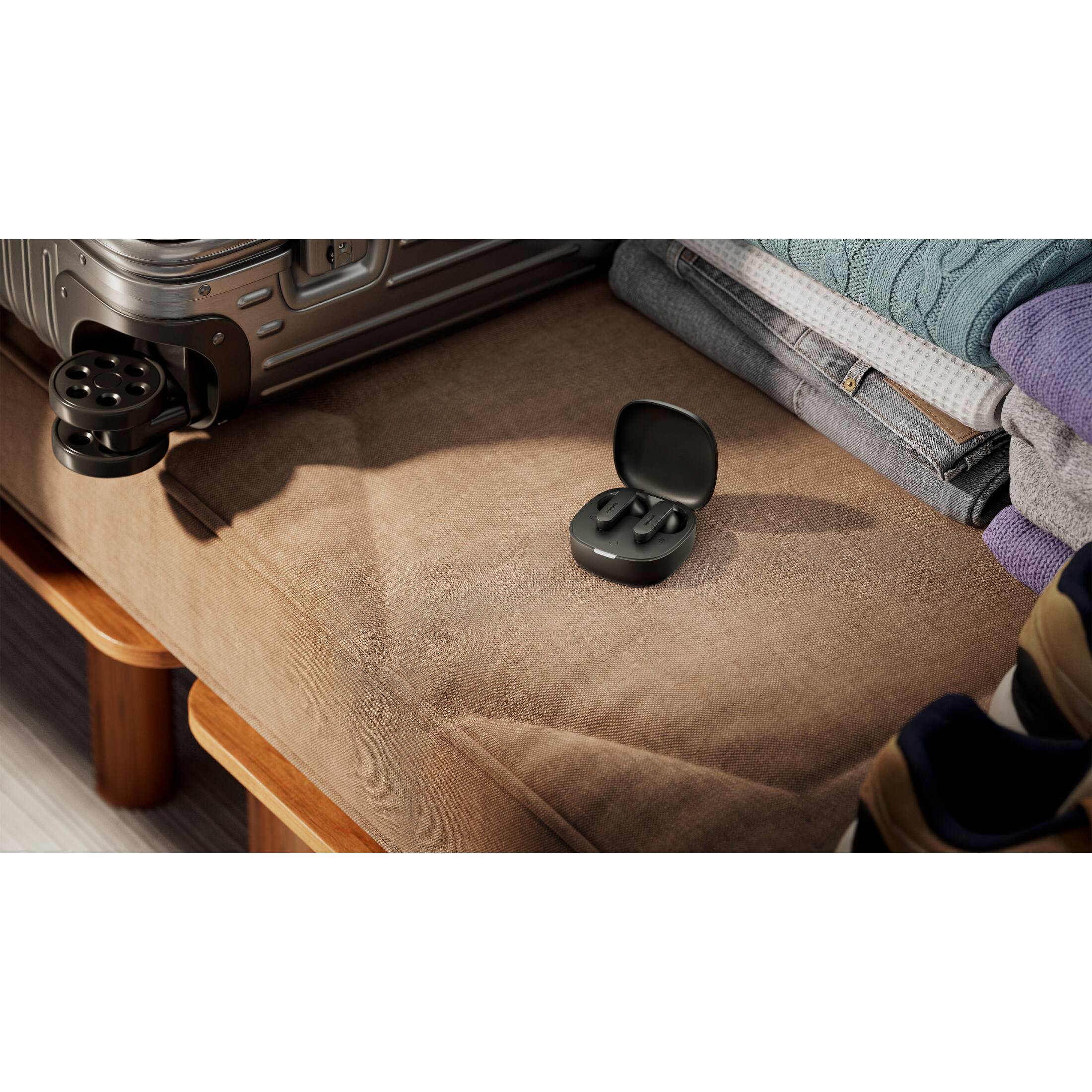Alt View 8. Philips - TAT2100 True Wireless In-Ear Bluetooth Earbuds with 4-Mic Technology, 36H Playtime - Black.