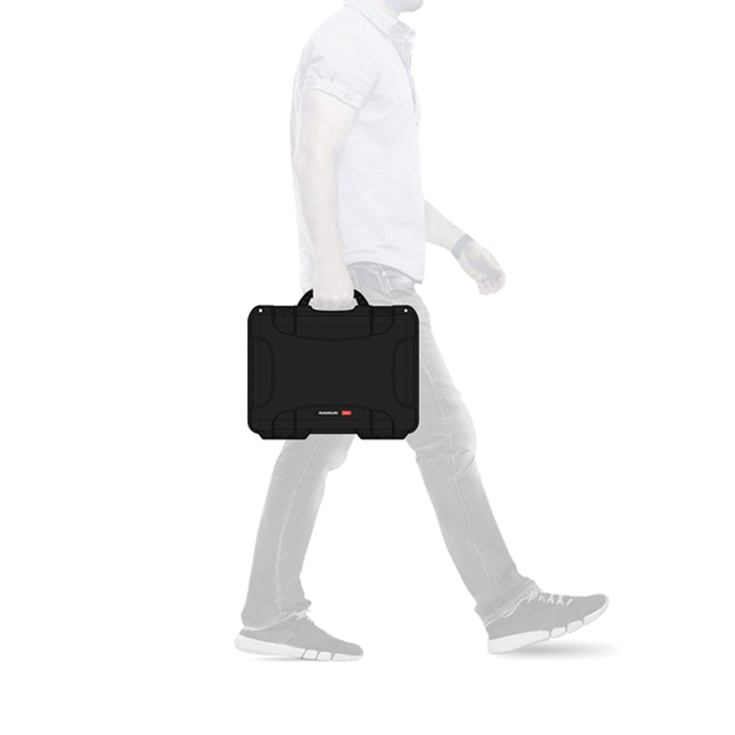 Alt View 5. NANUK - 910 Waterproof Hard Case with Foam Insert - Black.