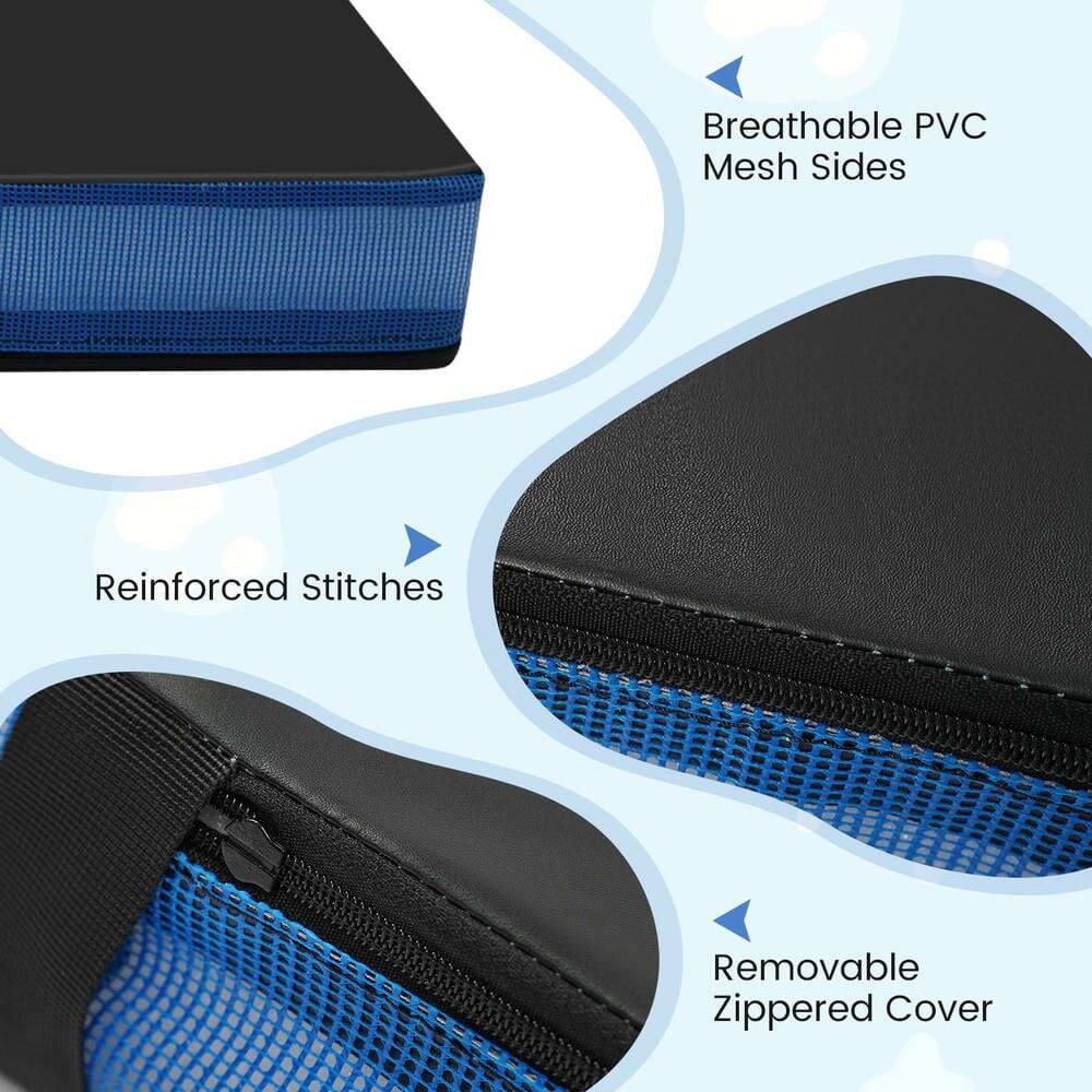 Breathable PVC Mesh Sides  
Reinforced Stitches  
Removable Zippered Cover