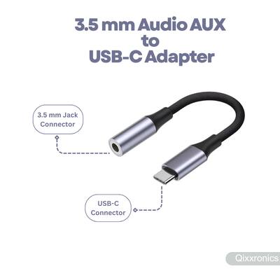 DeleyCON 3,0m USB-C Naar 3,5mm Audio Kabeladapter - Voor IPhone, Samsung Galaxy En Meer