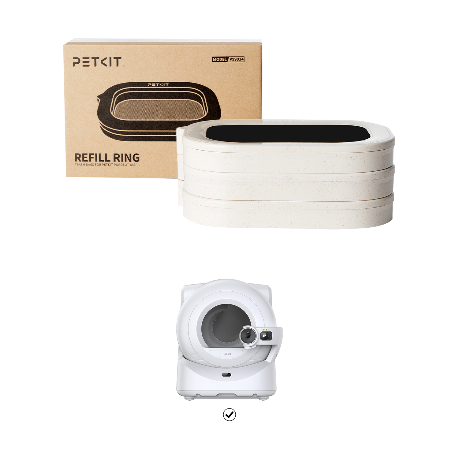 Petkit - Purobot Ultra Refill Ring - White - Front_Zoom