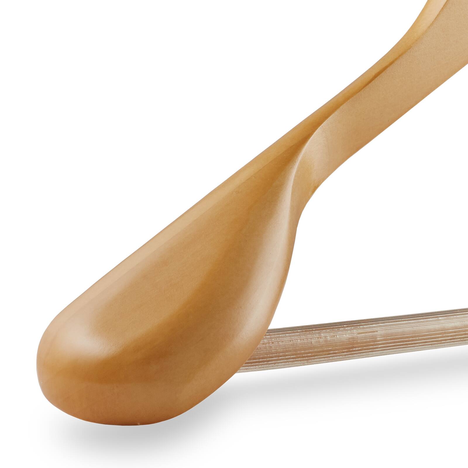 Alt View 2. Casafield - 6pk Wide Shoulder Wooden Suit Hangers - Natural.