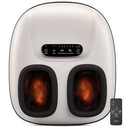 Renpho - Shiatsu Foot Massager with Heat for Neuropathy Tired Foot Blood Circulation - White