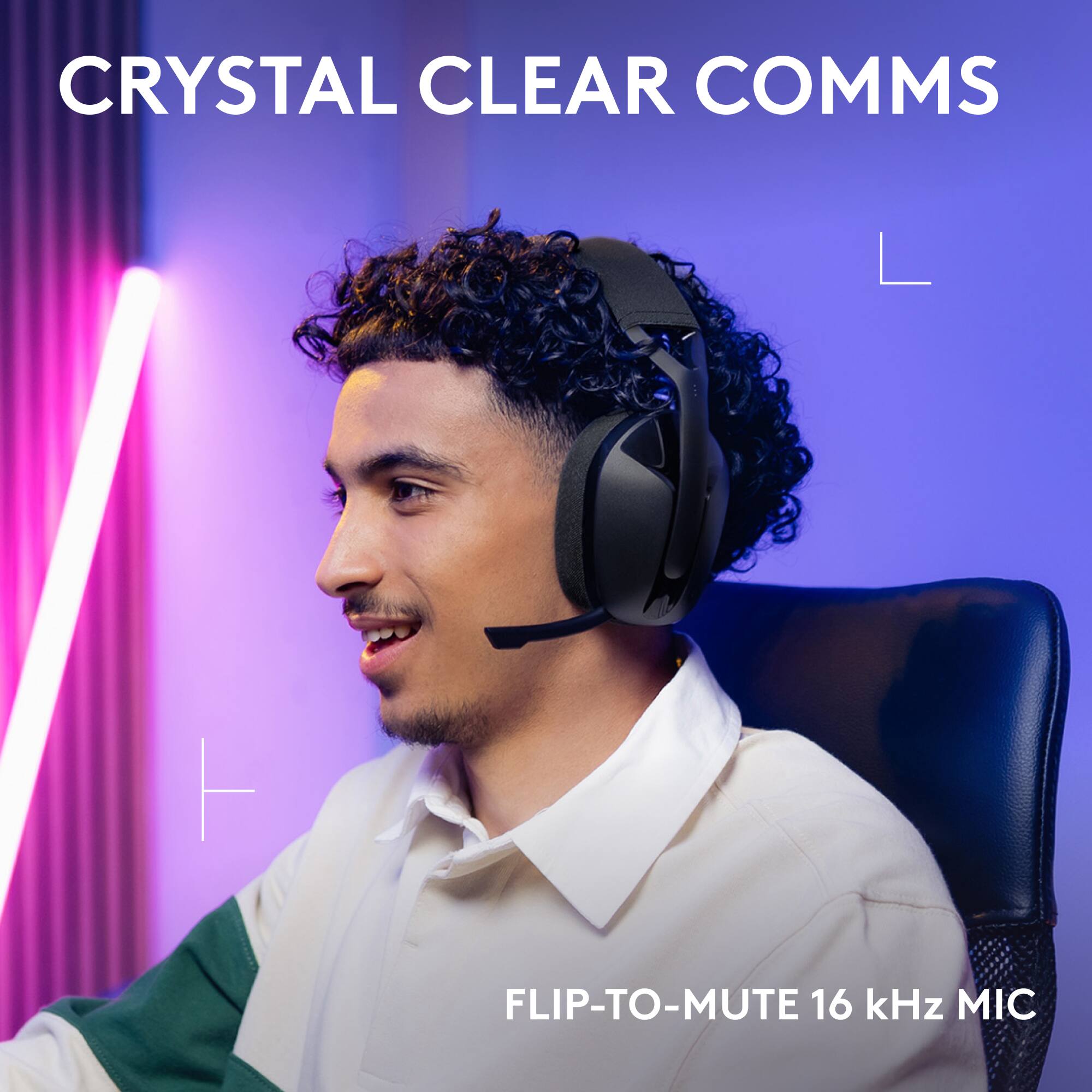 CRYSTAL CLEAR COMMS
FLIP-TO-MUTE 16 kHz MIC