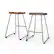 Angle. Simpli Home - Amberly Saddle Counter Height Stool (Set of 2) - Natural/Black.
