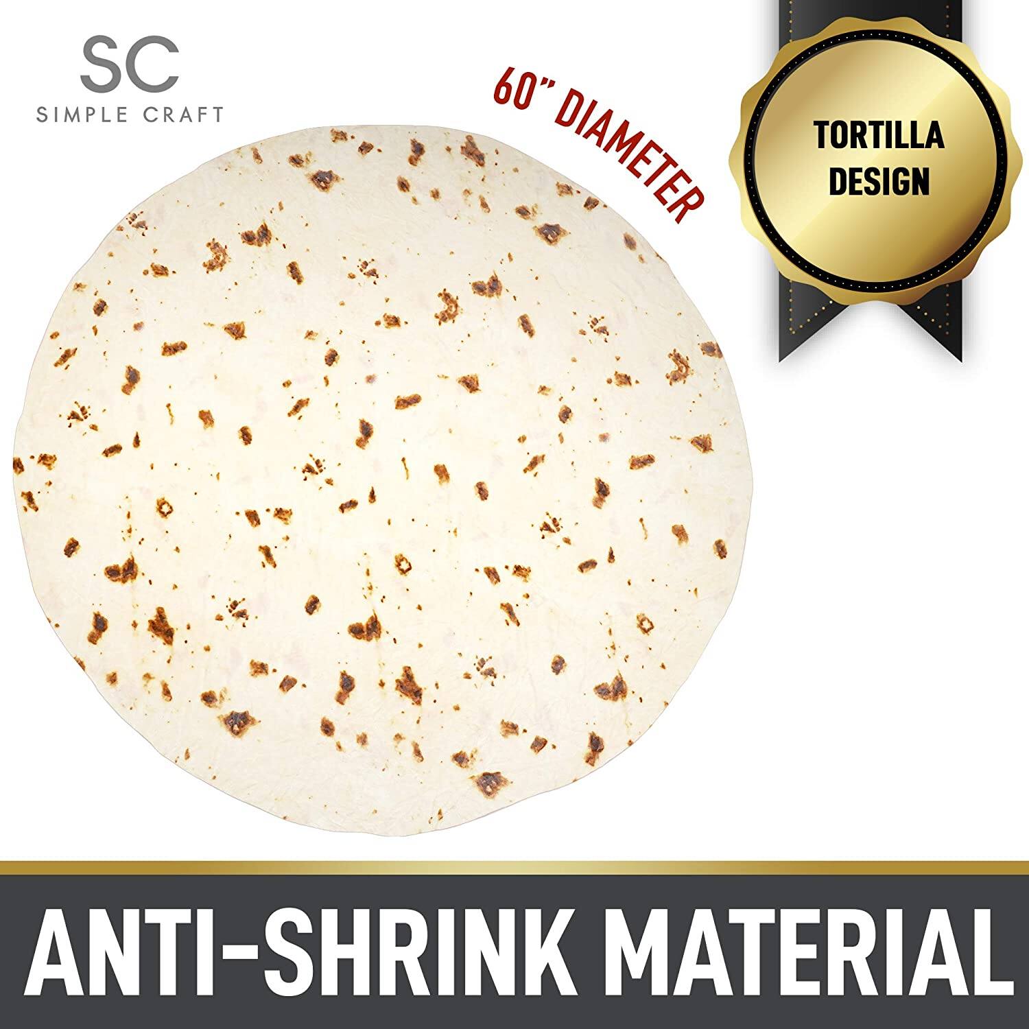 SC SIMPLE CRAFT  
60" DIAMETER  
TORTILLA DESIGN  
ANTI-SHRINK MATERIAL