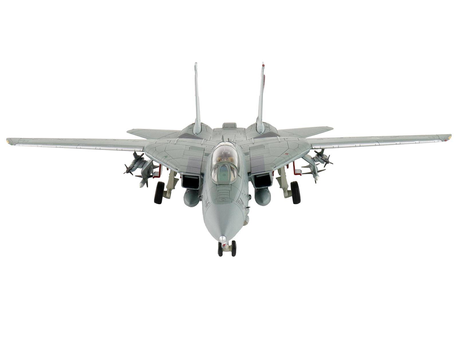 Alt View 4. Hobby Master - Grumman F-14A Tomcat Fighter Aircraft "VF-1 (with Optional Decals)" United States Navy 1/72 Diecast Model Hobby Master.