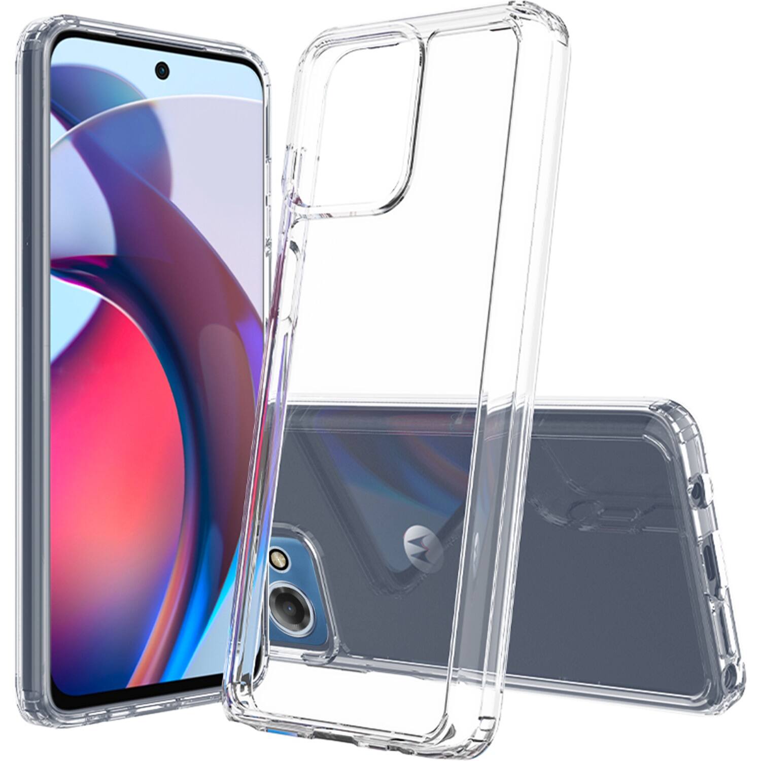 Alt View 14. SaharaCase - Hybrid-Flex Hard Shell Series Case for Motorola G Stylus 5G (2023) - Clear.