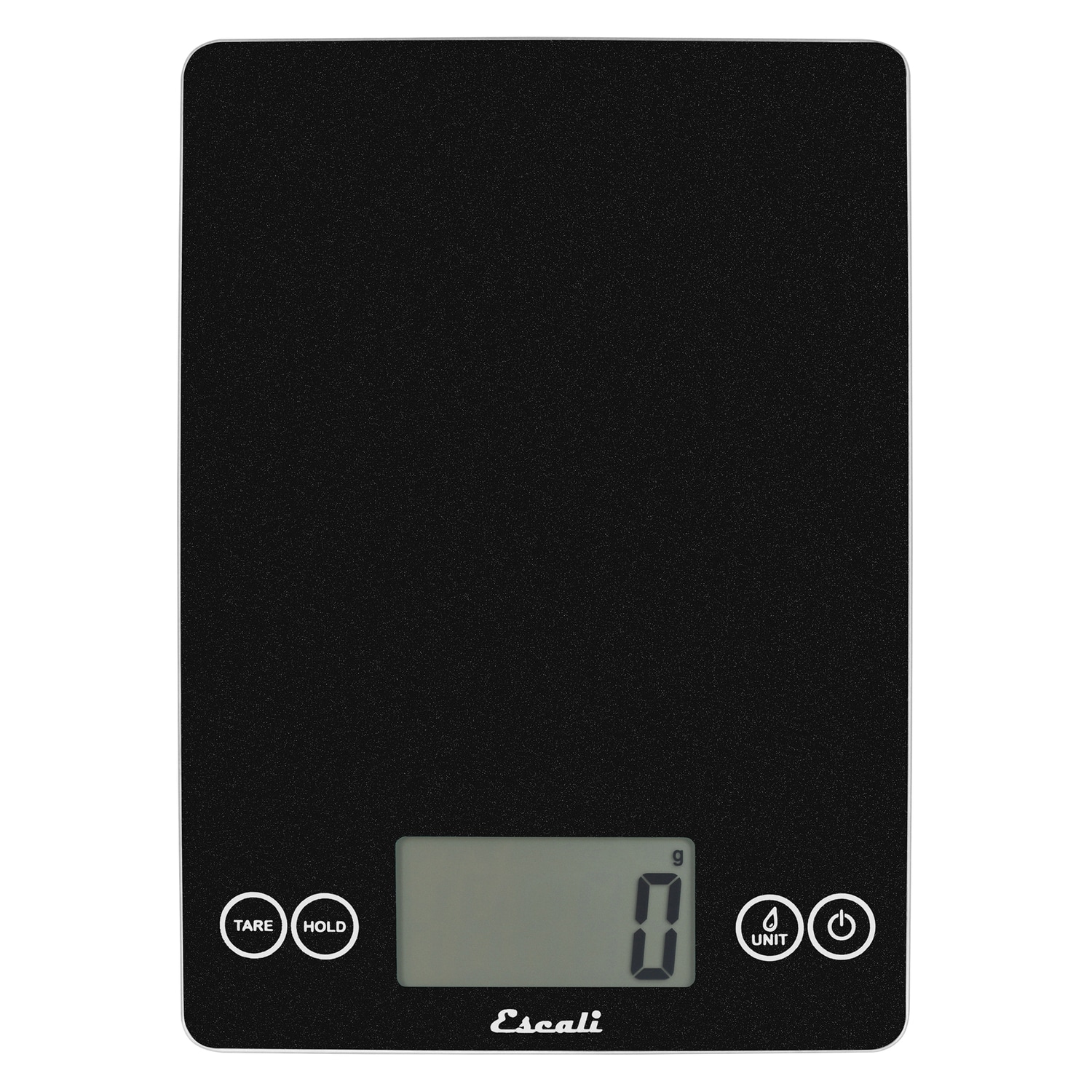 Escali - Arti Glass Digital Kitchen Scale - Black Obsidian