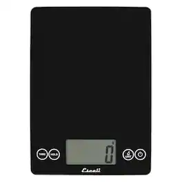 Escali - Arti Glass Digital Kitchen Scale - Black Obsidian