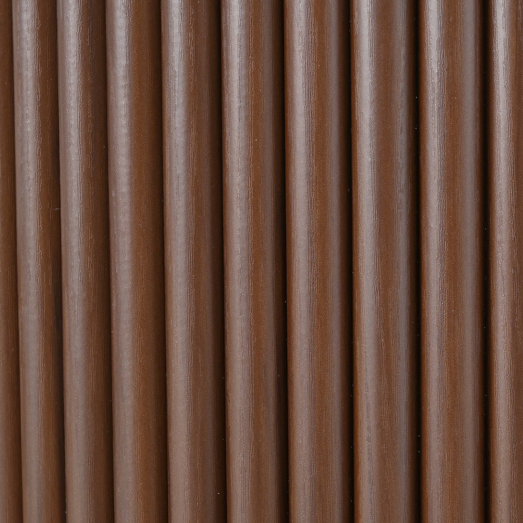 Alt View 10. Tiramisubest - Mid-Century Coffee & Side Table Set of 2 with Tambour Door,Fluted Design,Golden Handle Tall & Low Side Table,Walnut - Walnut.