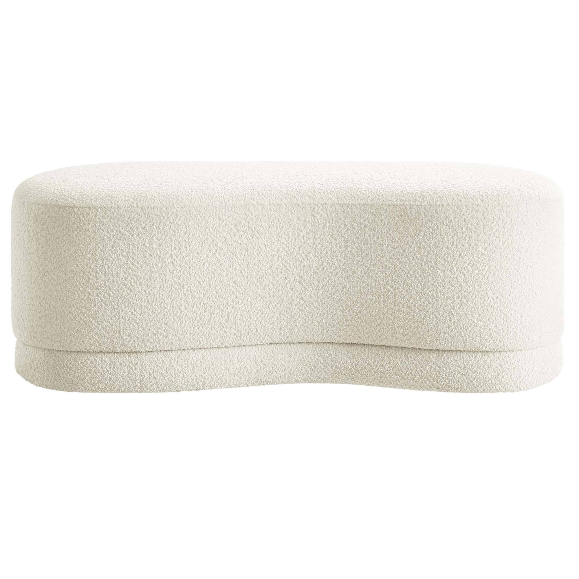 Alt View 2. Modway - Nimbus 48" Upholstered Ottoman Bench by Modway - Cream.