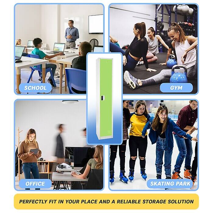 SCHOOL, GYM, OFFICE, SKATING PARK, PERFECTLY FIT IN YOUR PLACE AND A RELIABLE STORAGE SOLUTION