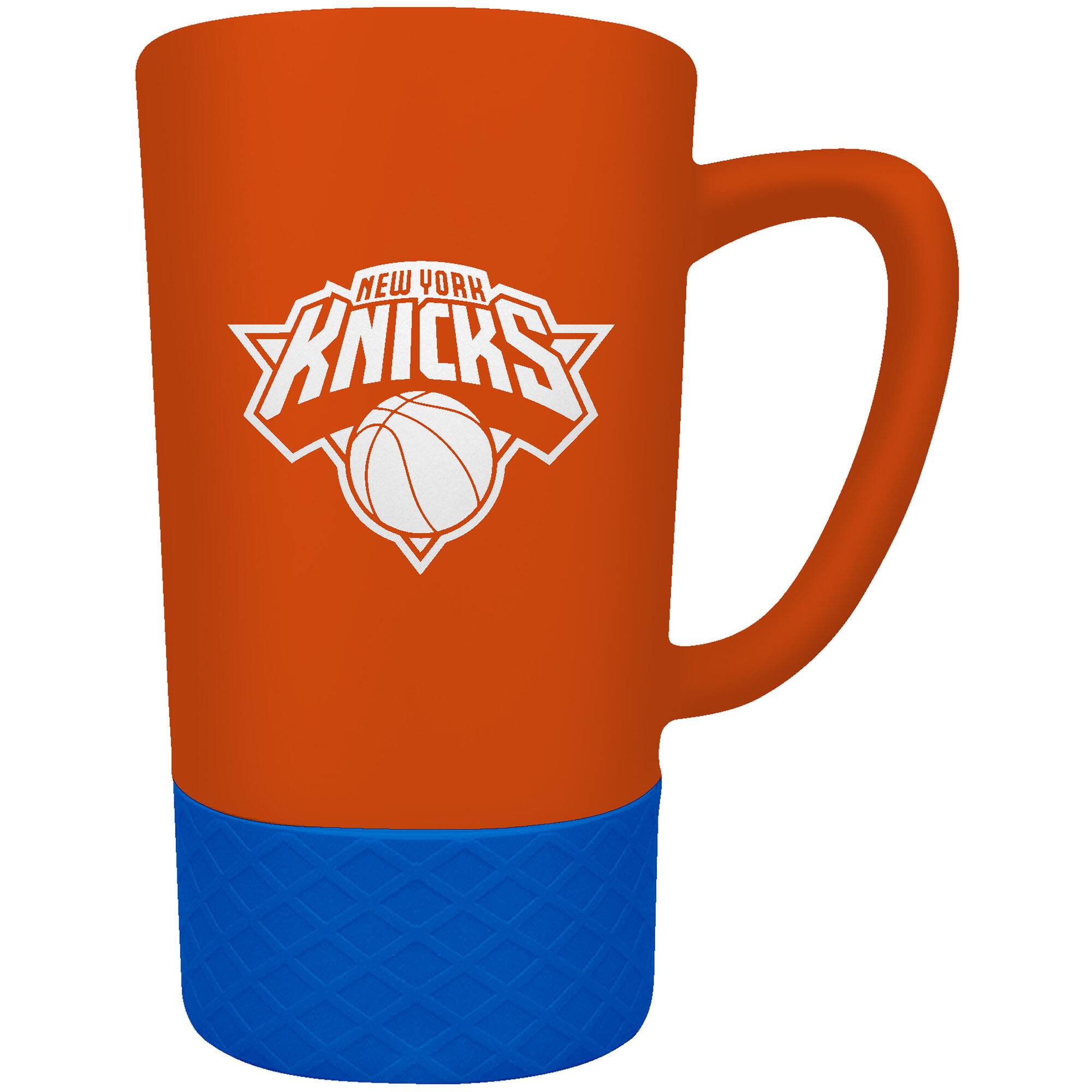 Photos - Mug / Cup American Great  Products - New York Knicks Team Logo 16oz. Laser Etched Jump Mug - Multicolor 