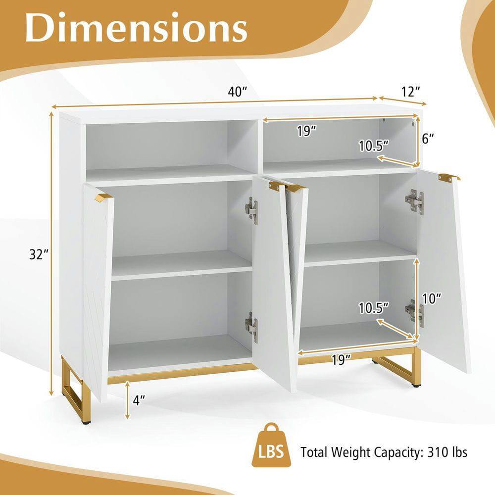 Dimensions: 40" x 12" x 19" x 10.5" x 6" x 32" x 10.5" x 10" x 19" x 4"  
Total Weight Capacity: 310 lbs