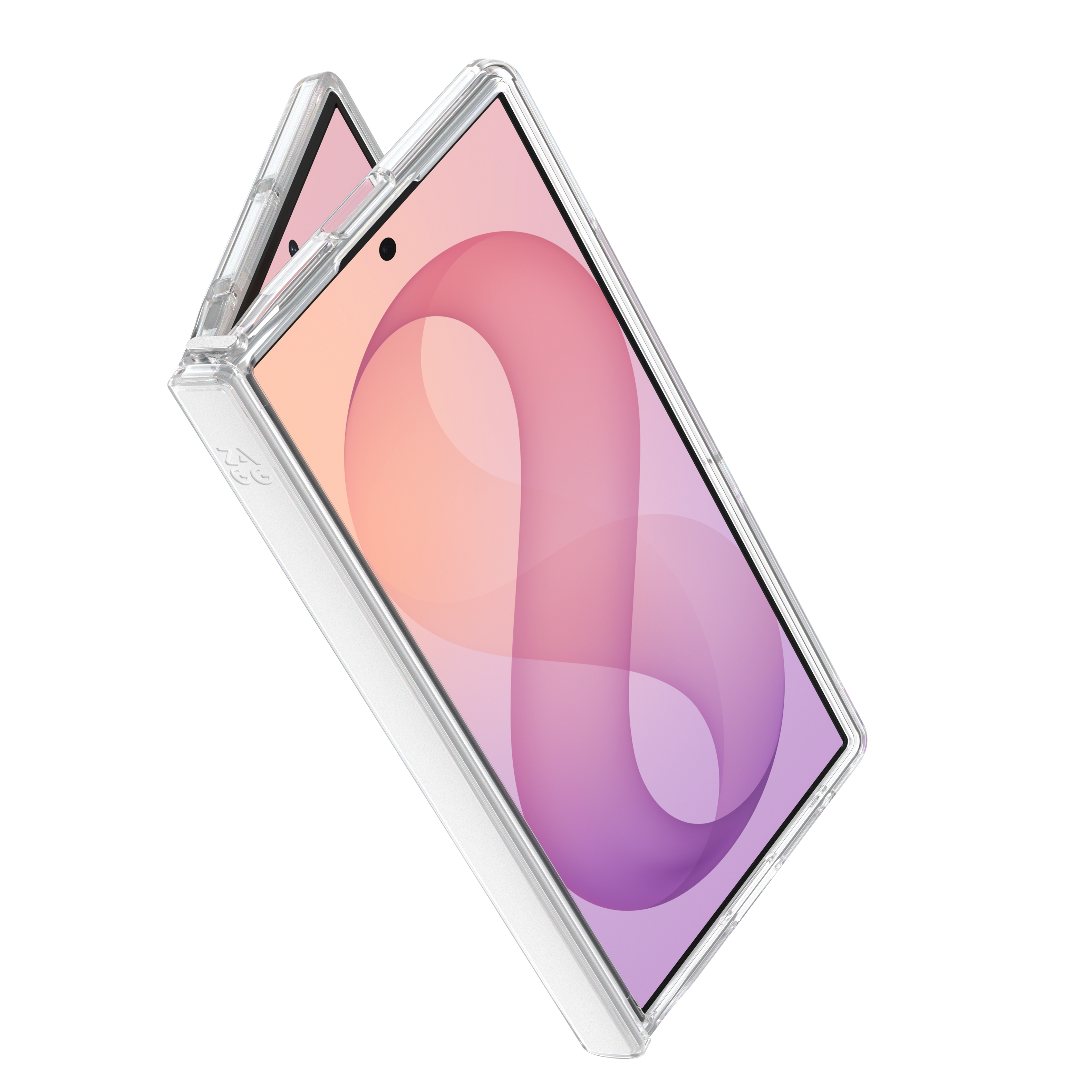 Alt View 3. ZAGG - Crystal Palace Snap Case for Samsung Galaxy Z Fold8 Ultra - Clear.