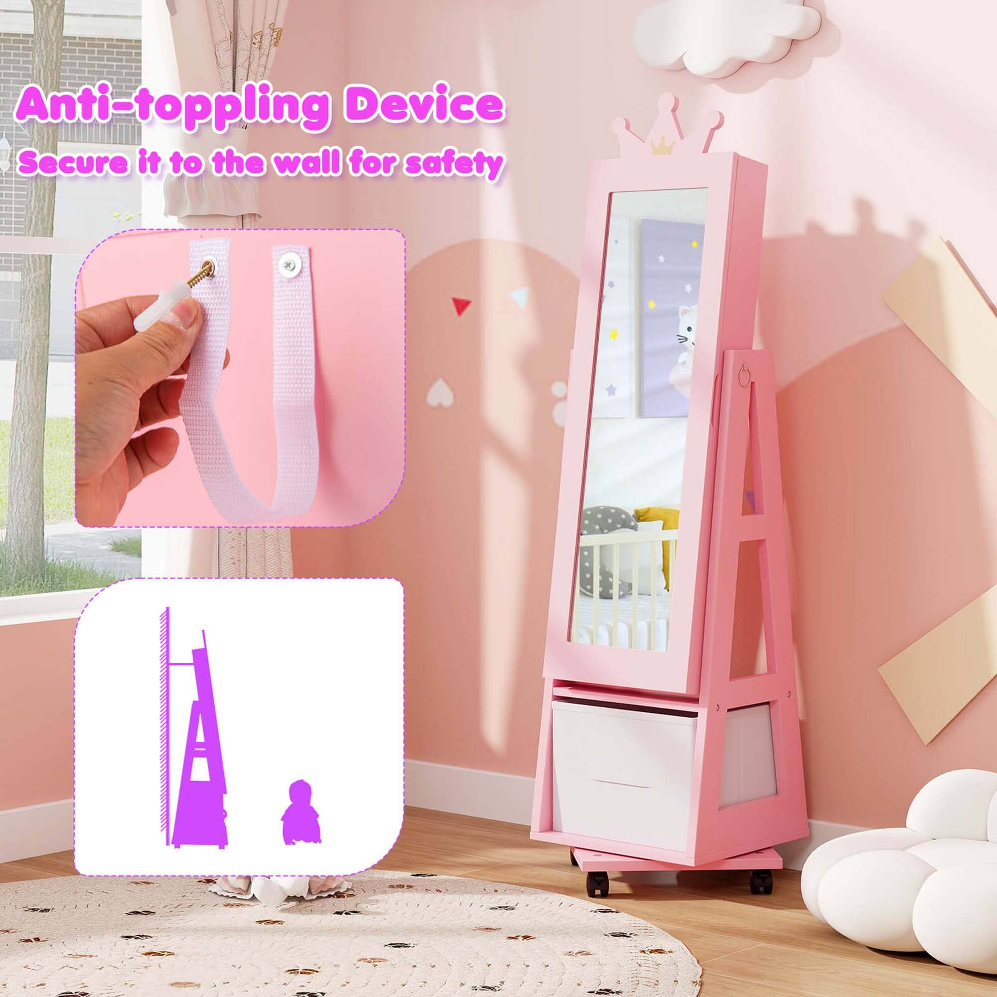 Anti-toppling Device
Secure it to the wall for safety