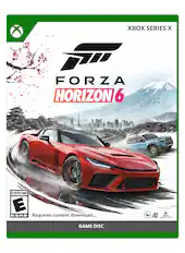 XBOX SERIES X
FORZA HORIZON 6
EVERYONE E ESRB
Requires content download
GAME DISC
XBOX GAME STUDIOS