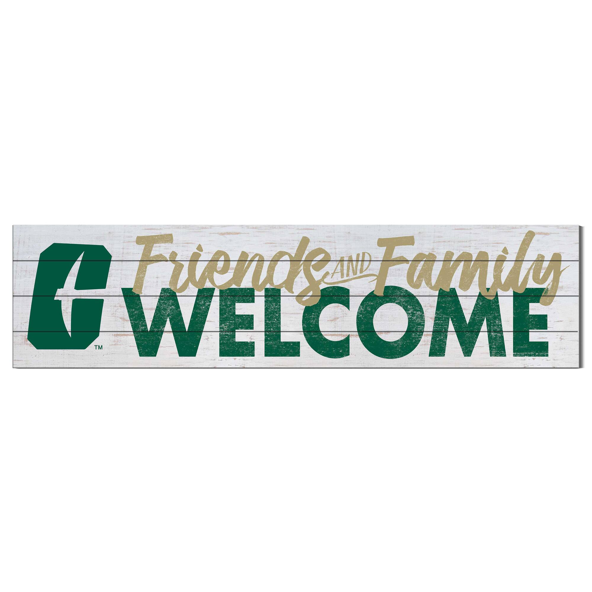 Jardine - Charlotte 49ers 10'' x 40'' Friends & Family Welcome Sign - White