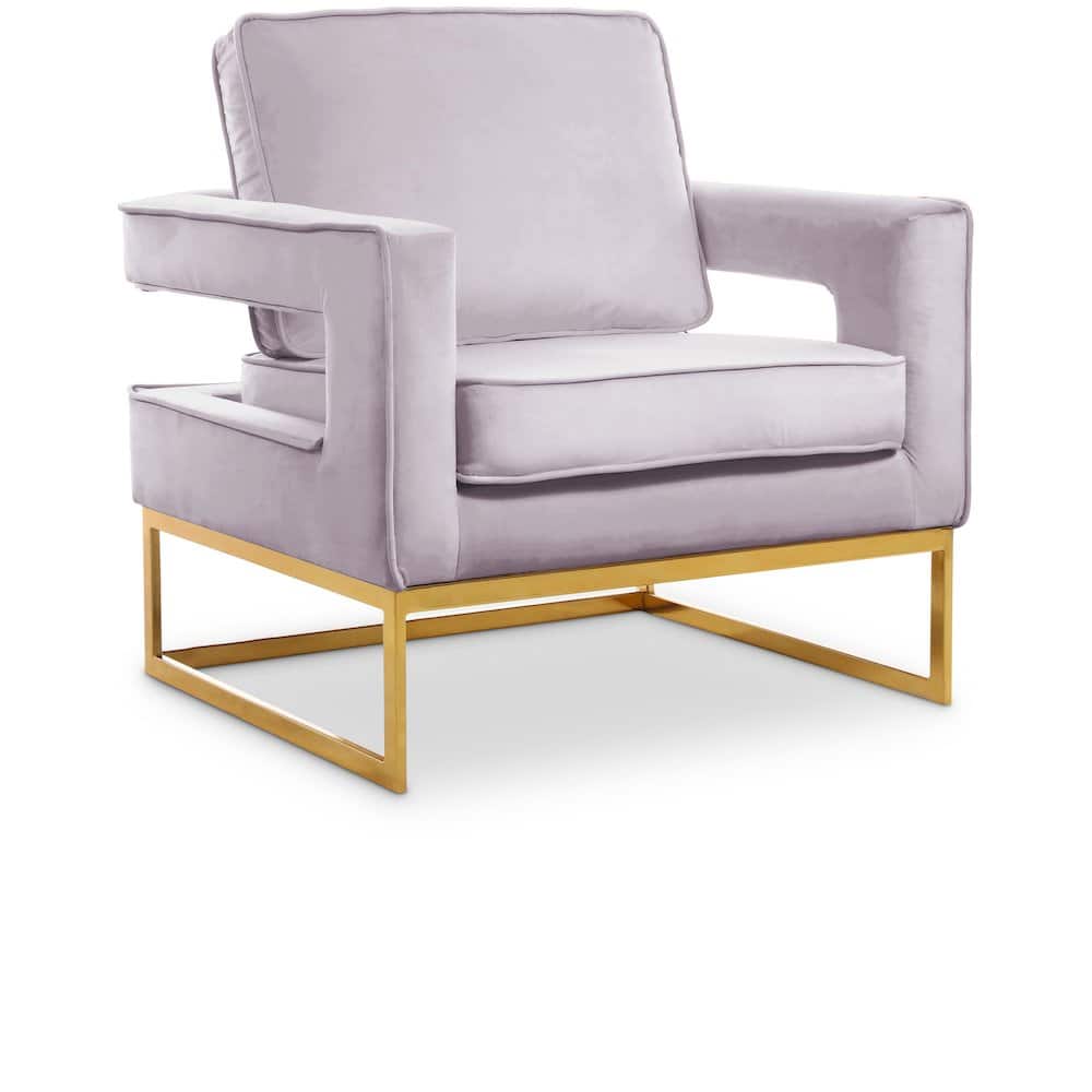 Meridian Furniture - Noah Velvet Accent Chair - Pink