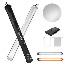 Neewer - 21W Inflatable Handheld LED Video Light - Bi-Color 90cm Tube with High CRI for Studio