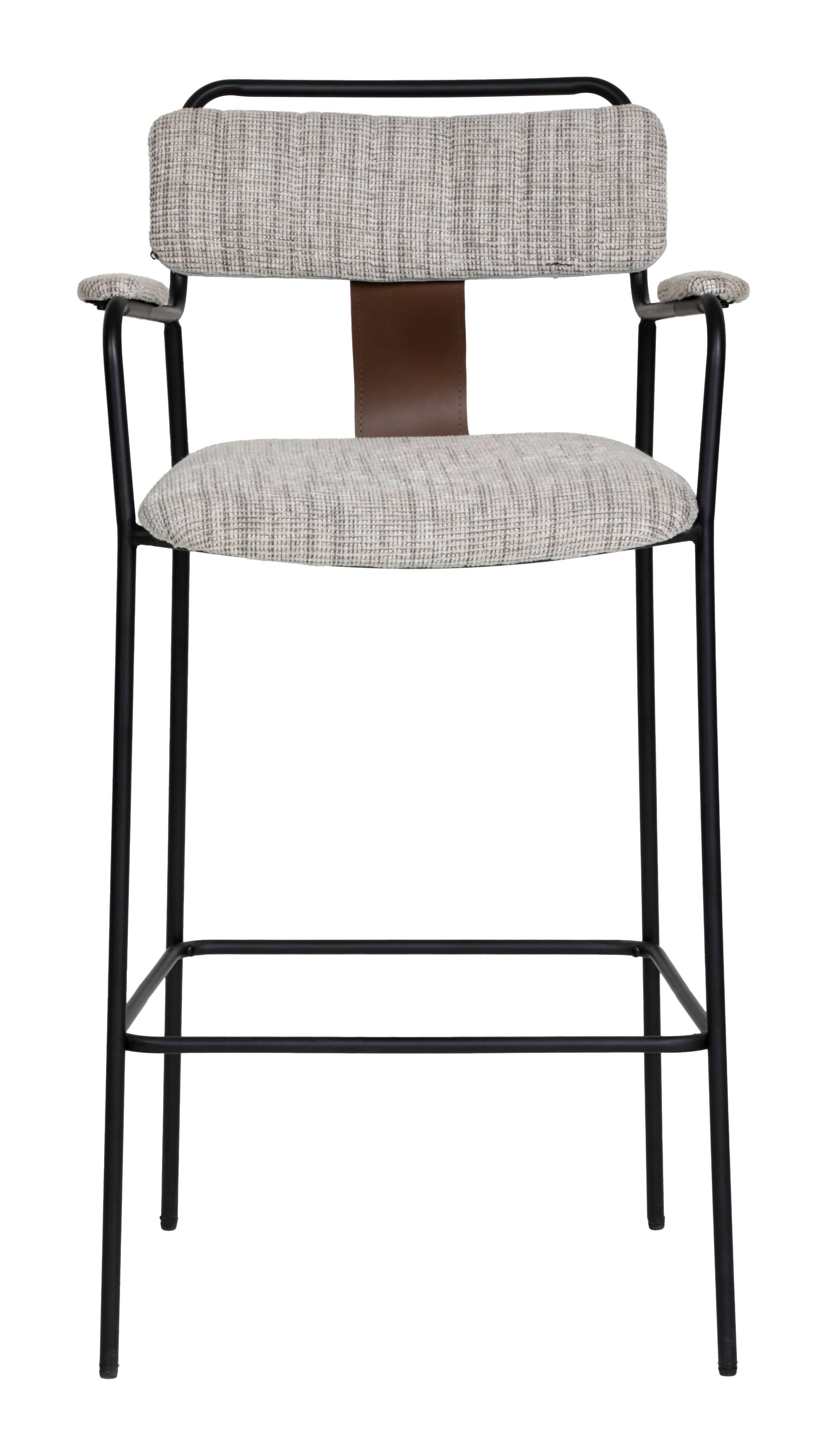 Alt View 1. Hivvago - Couva Barstool (Set of 2) Gray Tweed - Gray Tweed.