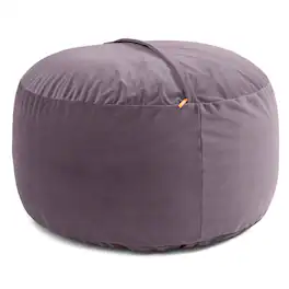 Jaxx - 4 Foot Saxx - Large Round Bean Bag Chair for Adults - Lush Velvet Purple