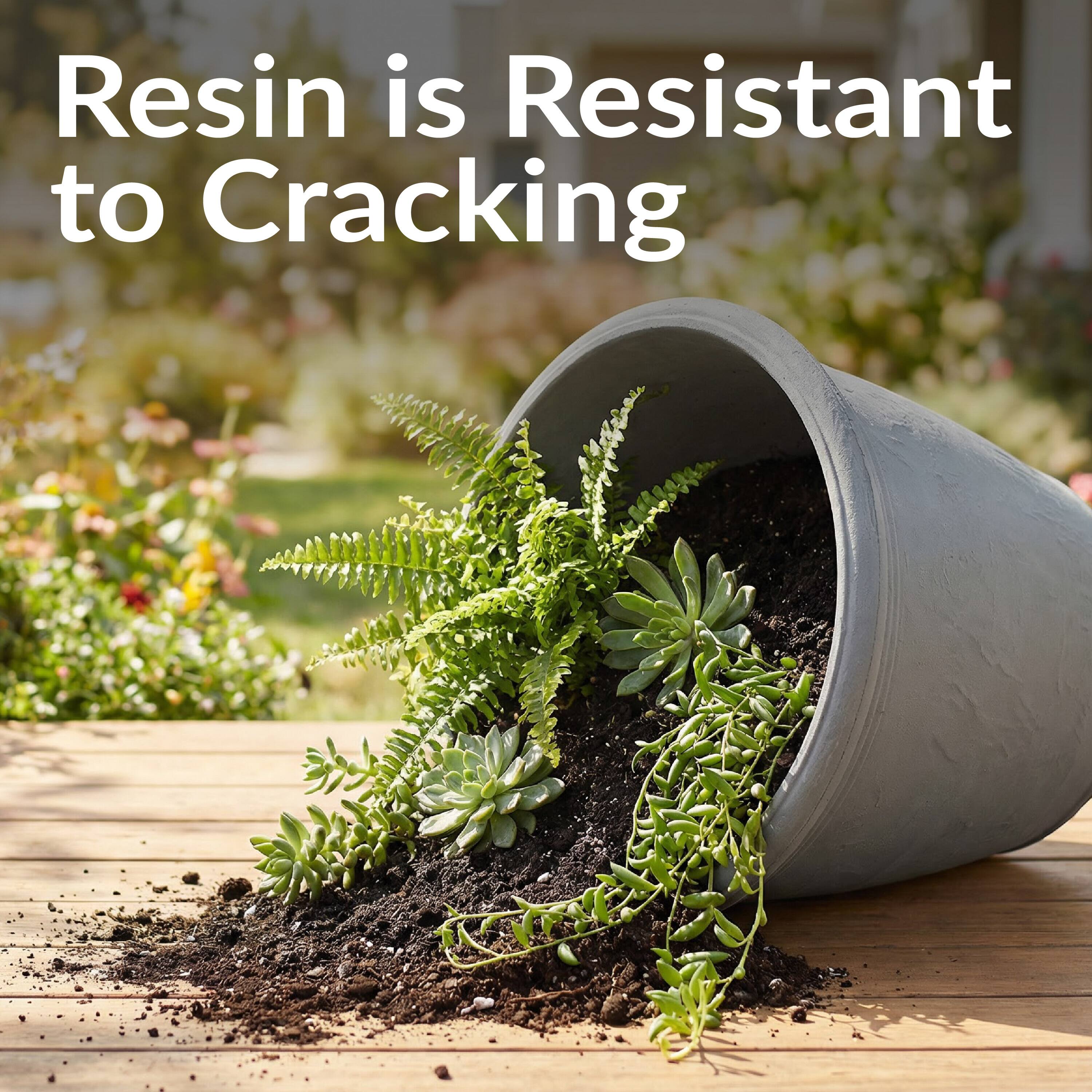 Resin is Resistant to Cracking
