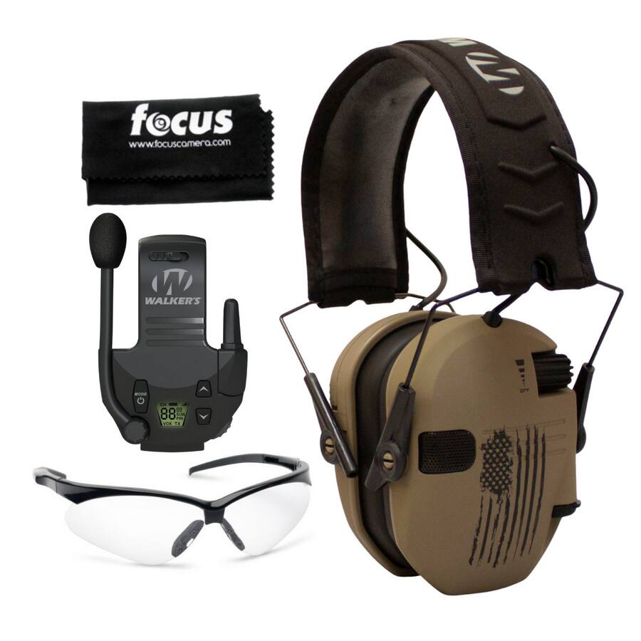 Walker Razor Comms Kit Walker’s Walkers Razor Walkie Talkie Bundle with Ear Muffs and ...