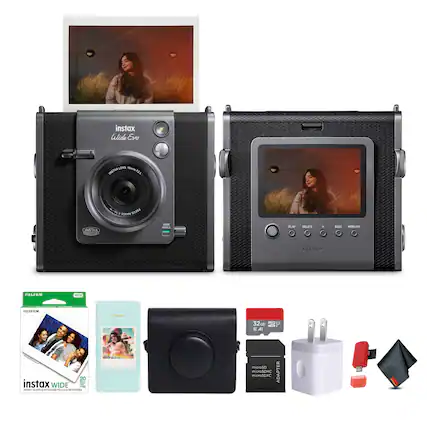 instax Wide Evo
INSTAX LENS mm2 724 F 500a
PLAT DELETE
DALE PO FUJIFI FUEFILM WIL FURM
Manr 32oB cl 3
AI 20
instax WIDE
TLEnLAWOR
microSD microSDHC ADAPTER microSDXC
