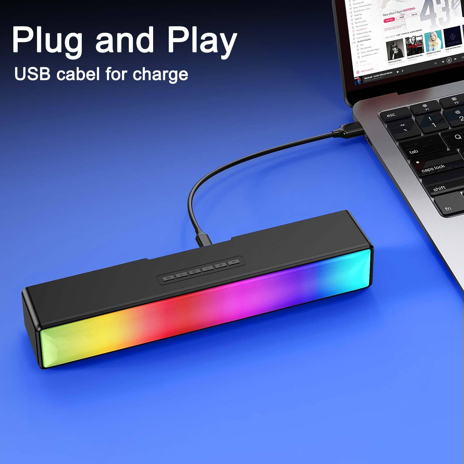 Plug and Play  
USB cable for charge