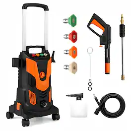 HONGGE - 2300 PSI 1.8 GPM Electric High-Pressure Power Washer - Orange