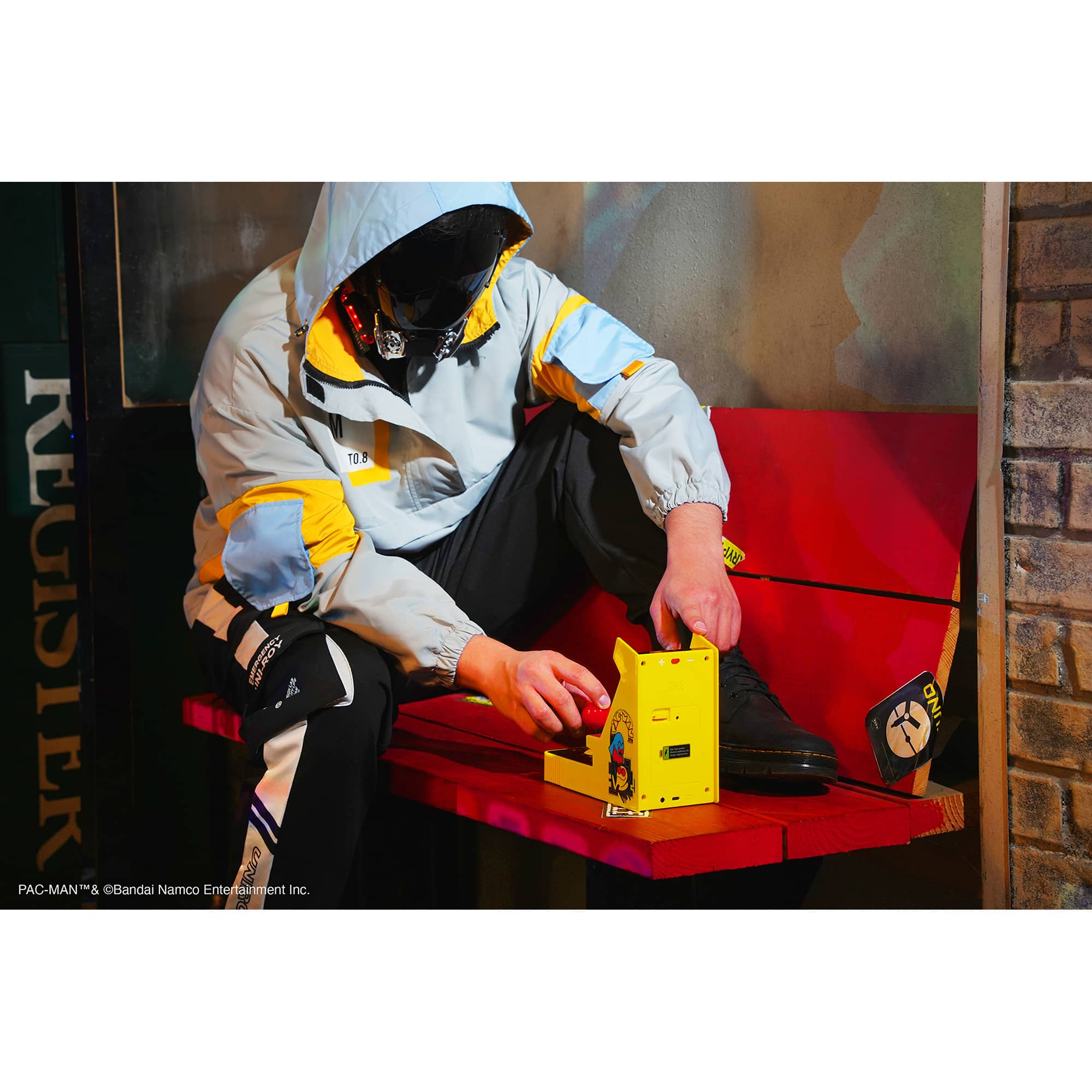 The text on the image reads "PAC-MAN & Bandai Namco Entertainment Inc."