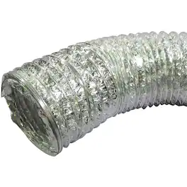 Deflecto - 4-Inch Multilayered Flexible Aluminum Dryer Duct - 8 Feet