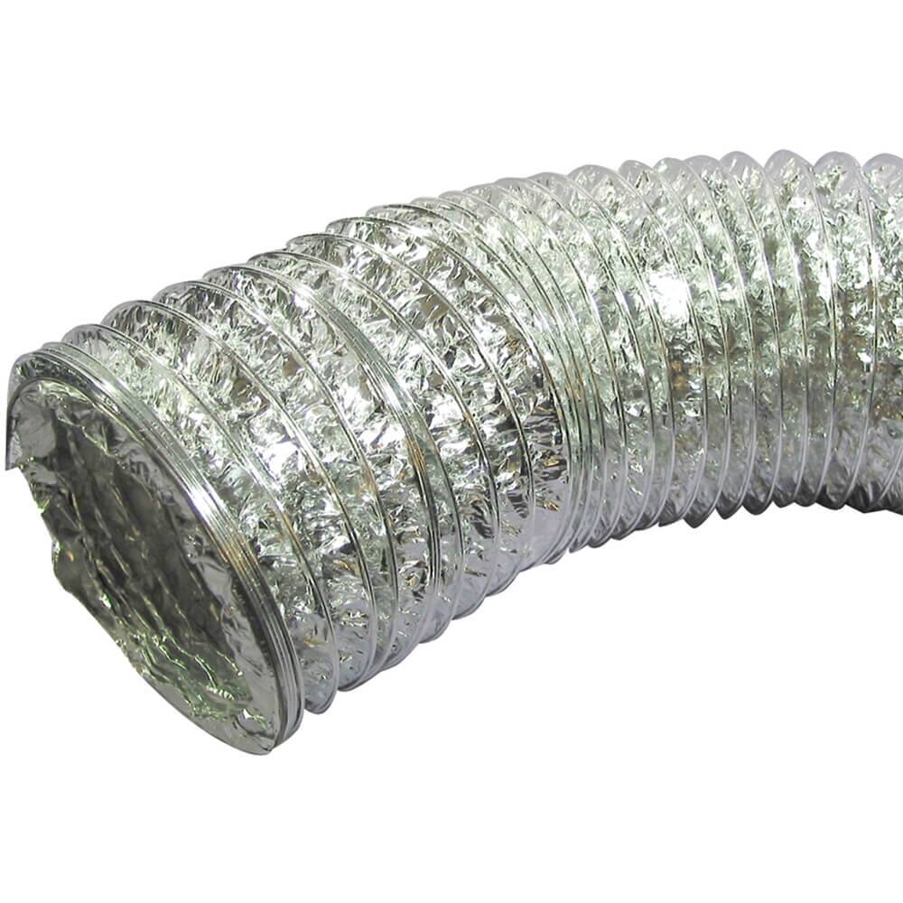 Front. Deflecto - 4-Inch Multilayered Flexible Aluminum Dryer Duct - 8 Feet.