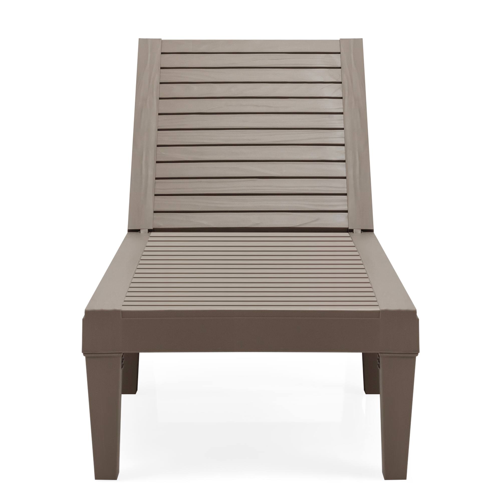 Alt View 8. Gymax - Gymax Patio Outdoor Chaise Lounge Chair Recliner w/ Adjustable Backrest Brown - Brown.