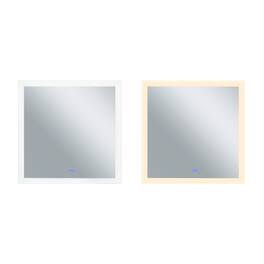 CWI Lighting - Abigail Square Matte LED 36 in. Mirror From our Abigail Collection - White