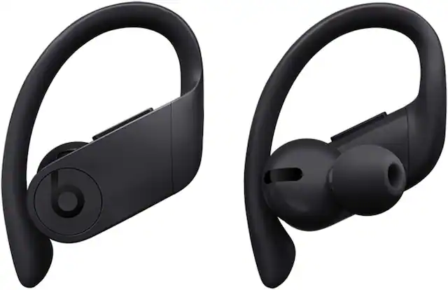 Front. Beats - Beats Powerbeats Pro Bluetooth Wireless Earbuds - Black - Black.