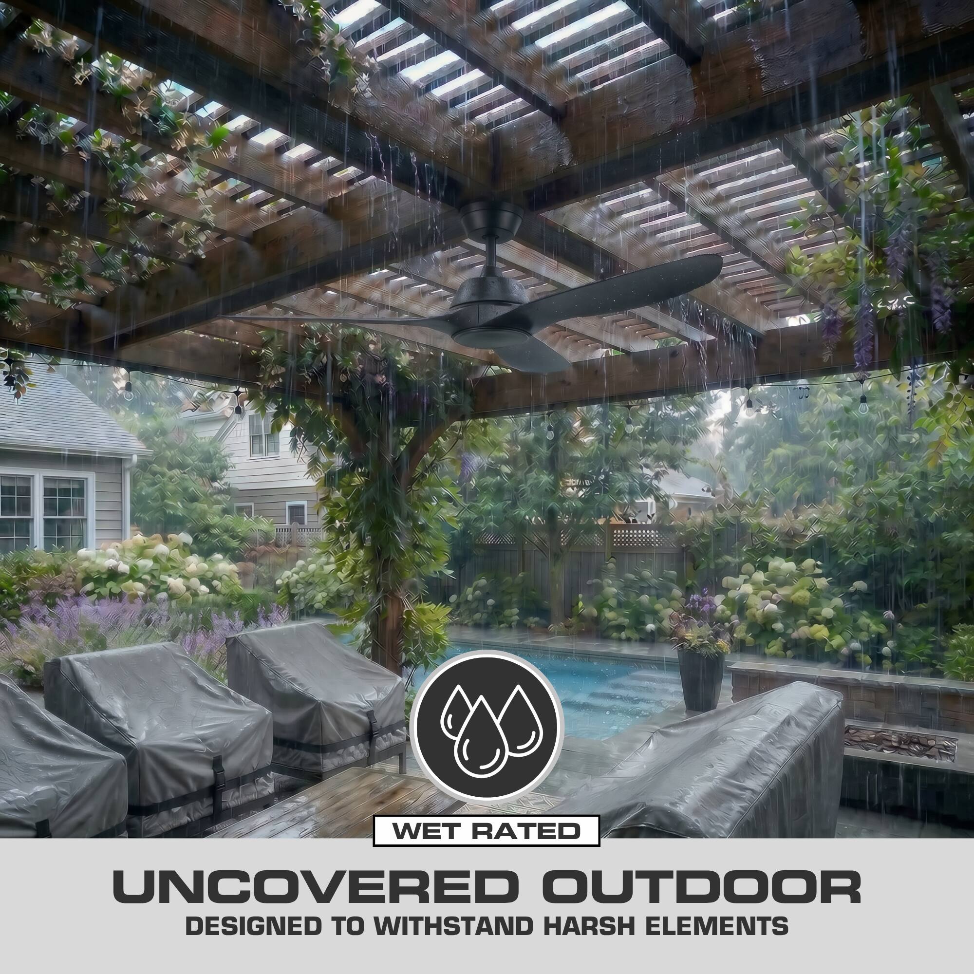 KAS  
WET RATED  
UNCOVERED OUTDOOR  
DESIGNED TO WITHSTAND HARSH ELEMENTS