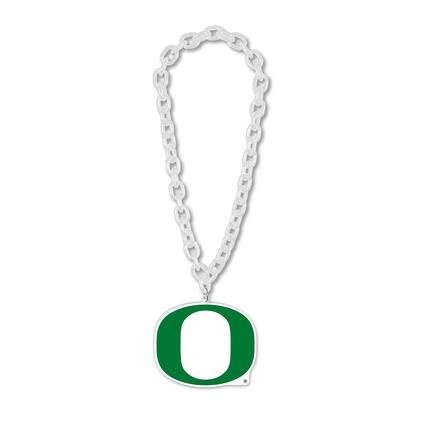 Front. WinCraft - Oregon Ducks Big Chain Logo Necklace - Multicolor.