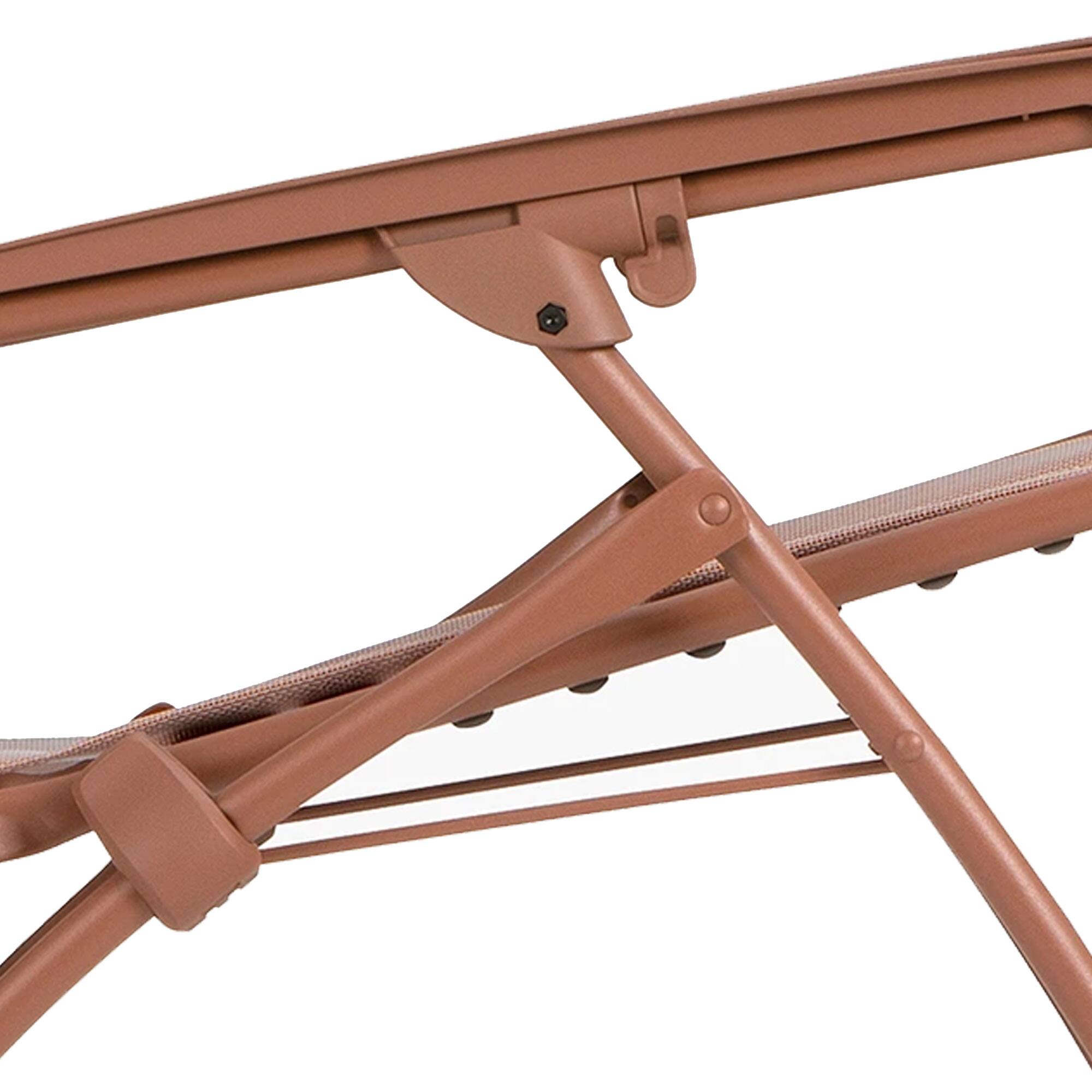 Alt View 3. Lafuma - Lafuma R Clip Reclining Foldable Zero Gravity Relaxation Patio Chair, Canyon Red - Canyon Red.