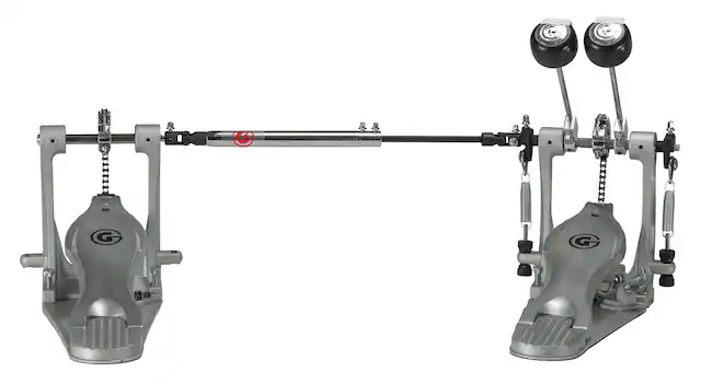 Front. Gibraltar Hardware - Road Class Double Bass Drum Pedal, with Single Chain Drive, Dual Pedal, G-Class Frame, Compact Design.