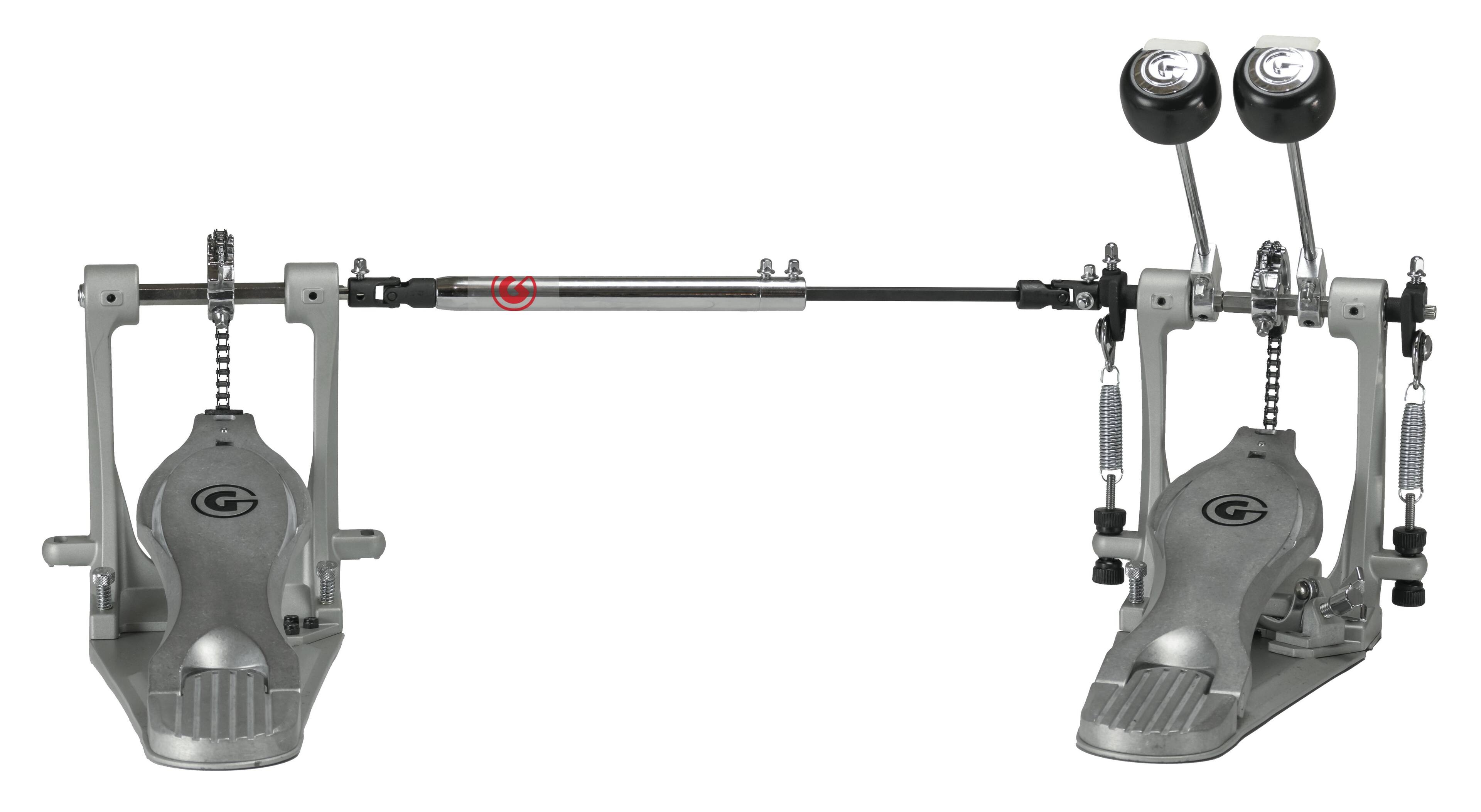 Front. Gibraltar Hardware - Road Class Double Bass Drum Pedal, with Single Chain Drive, Dual Pedal, G-Class Frame, Compact Design.