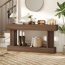 Homcom - Inch Long Console Table - Brown