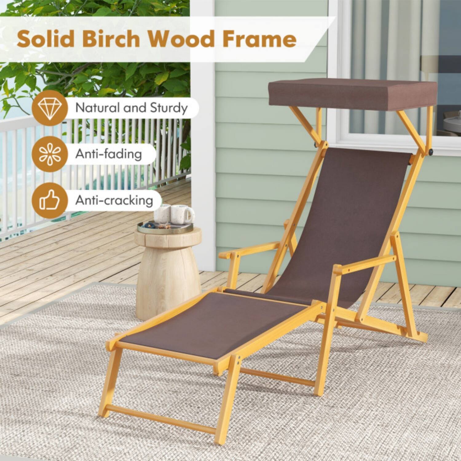 Solid Birch Wood Frame

- Natural and Sturdy
- Anti-fading
- Anti-cracking