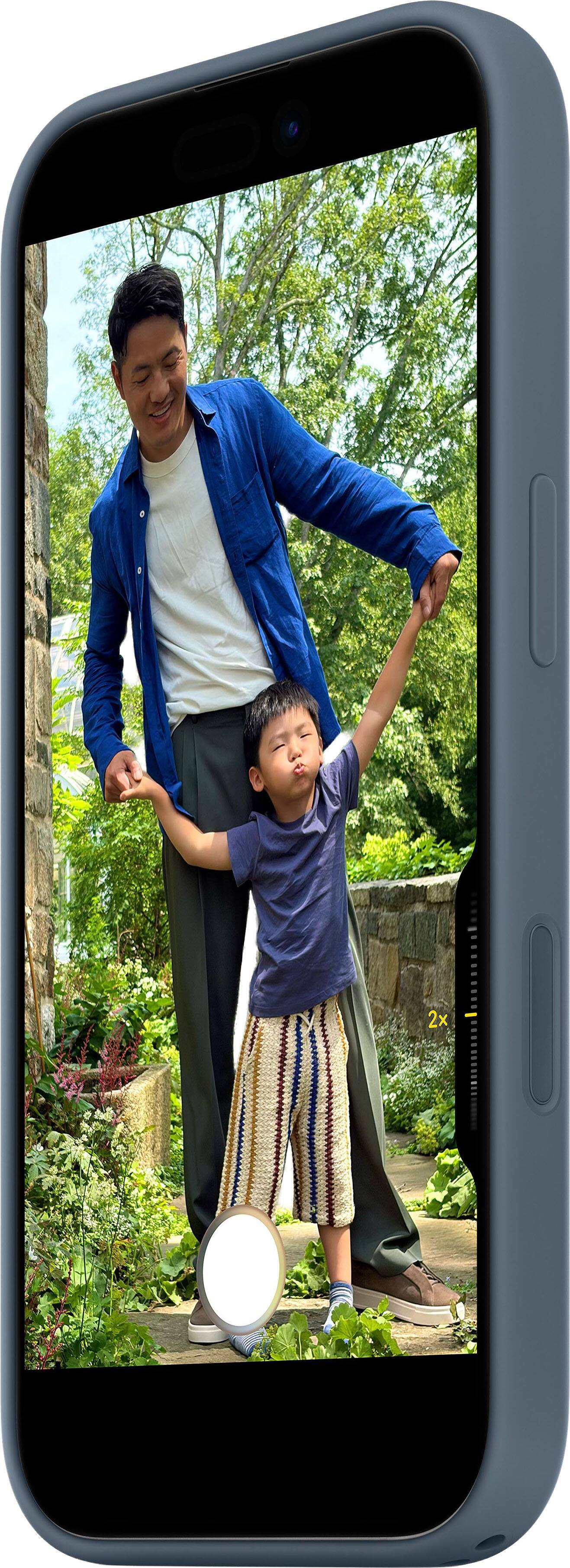 Alt View 5. Apple - iPhone 17 Silicone Case with MagSafe - Anchor Blue.