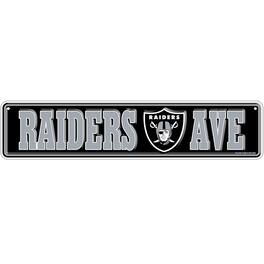 Fan Creations - Las Vegas Raiders 4" x 18" Team Boulevard Metal Sign - Multicolor