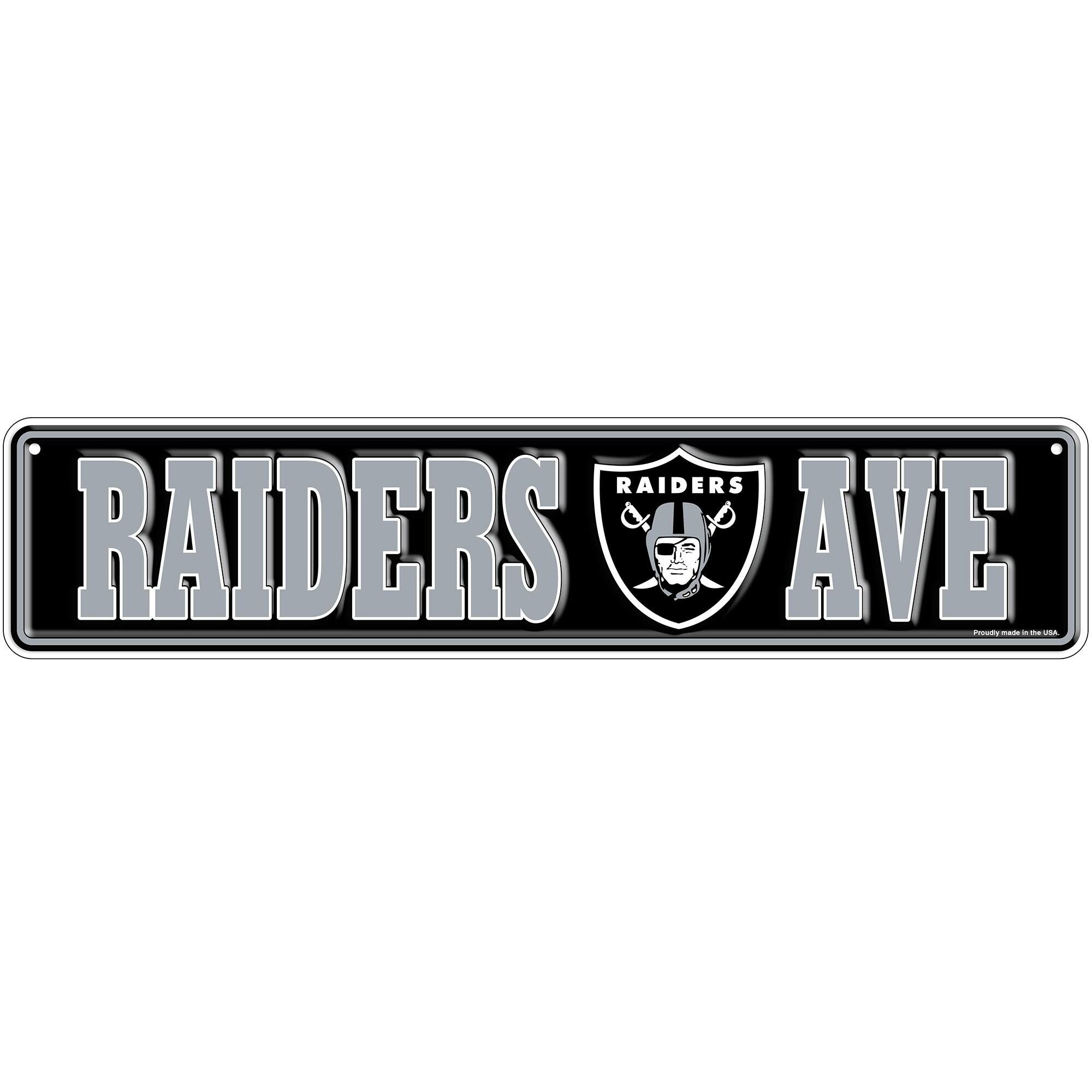 Las Vegas Raiders 4" x 18" Team Boulevard Metal Sign