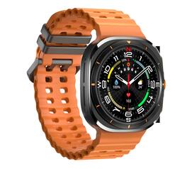 RISOKEYS - Smart Watch with Bluetooth Call, Map Navigation & Sports Modes – Waterproof Fitness Tracker for Outdoor Enthusiasts - Orange - (2025)